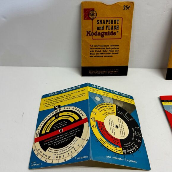 Kodak Kodaguide Snapshot Flash and Movie Dial Wheel Guide Calculator Vintage - Picture 6 of 7